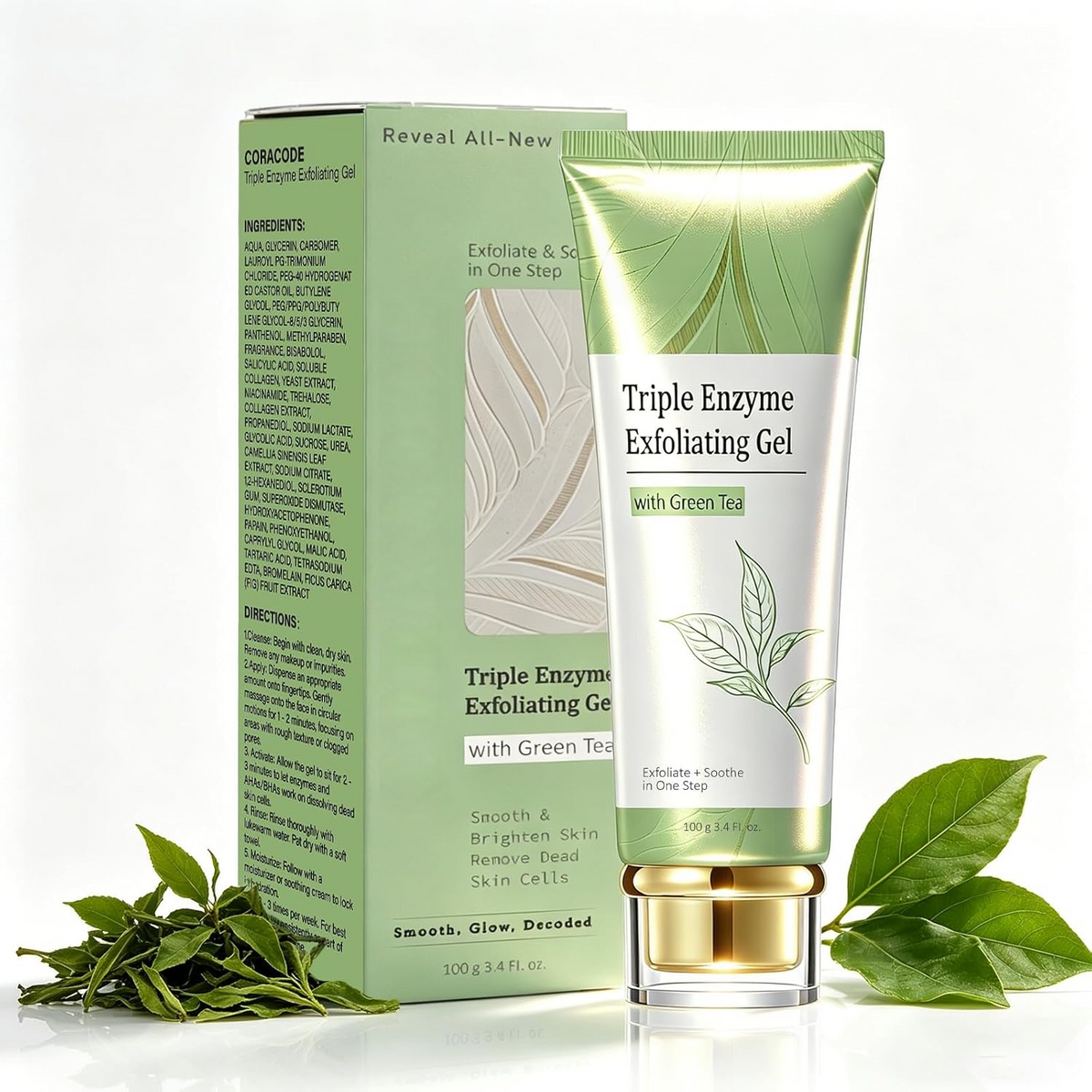 Green Tea Enzyme Exfoliating Gel – 100ml