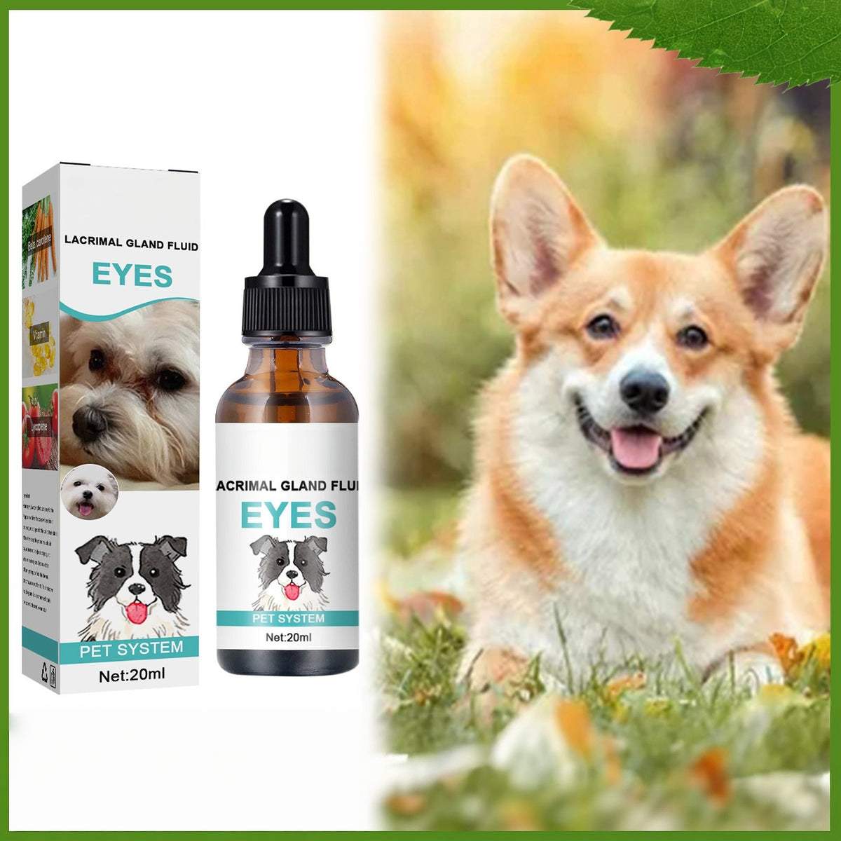 Pet Eye Care Drops for Dogs & Cats – Daily Tear Stain Cleanser