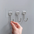 Heavy-Duty Adhesive Wall Hooks – No-Drill, Damage-Free Sticky Hooks for Dorm & Home