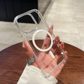 Clear Magnetic Phone Case – Slim Shockproof Cover for iPhone 17/16/15/14/13 Pro Max Plus